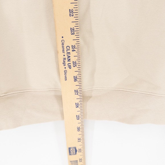 Kith Mens XL Crystal Wash Interlock Vintage Crewneck Ivory Script Logo Chest - Picture 6 of 8